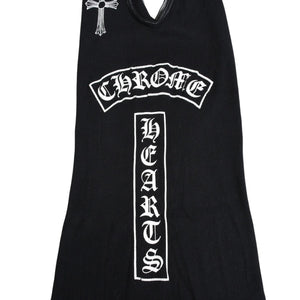 CHROME HEARTS クロムハーツ CHクロス タンクトップ サイズS オールドイングリッシュ コットン ブラック 美品 中古 4a004822