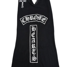 画像をギャラリービューアに読み込む, CHROME HEARTS クロムハーツ CHクロス タンクトップ サイズS オールドイングリッシュ コットン ブラック 美品 中古 4a004822