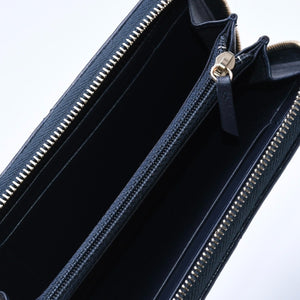極美品 CHANEL シャネル CHANEL19 コインケース 小銭入れ 29番台 ココマーク ラムスキン ネイビー ゴールド金具 中古 4a004716