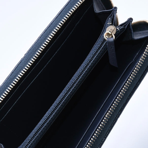 極美品 CHANEL シャネル CHANEL19 コインケース 小銭入れ 29番台 ココマーク ラムスキン ネイビー ゴールド金具 中古 4a004716