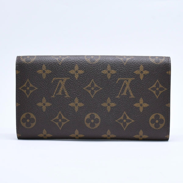 Very good condition LOUIS VUITTON Portefeuil International Trifold Wallet M61217 Monogram Gold Hardware Used 4a004691