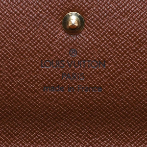 Very good condition LOUIS VUITTON Portefeuil International Trifold Wallet M61217 Monogram Gold Hardware Used 4a004691