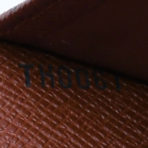 Very good condition LOUIS VUITTON Portefeuil International Trifold Wallet M61217 Monogram Gold Hardware Used 4a004691