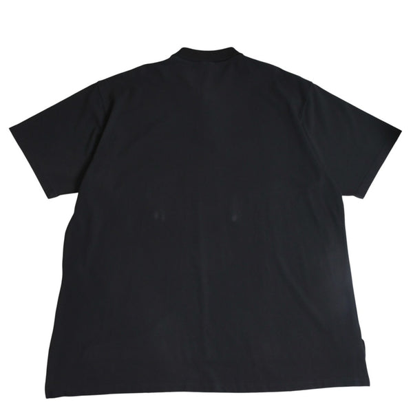Very Good Condition BALENCIAGA Balenciaga Laurel Classic Polo Shirt Laurel BB Logo Black Drop Shoulder Red Embroidery L Size Used 4a004533