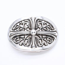 画像をギャラリービューアに読み込む, 極美品 CHROME HEARTS クロムハーツ BUCKLE CLASSIC OVAL CROSS 1.5 クラシックオーバルクロス バックル 1.5 重量約136.38g 中古 4a004719