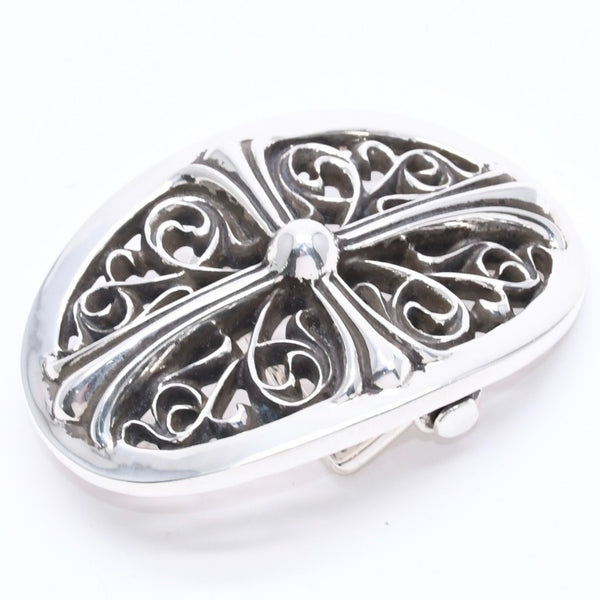 Very good condition CHROME HEARTS BUCKLE CLASSIC OVAL CROSS 1.5 Classic oval cross buckle 1.5 Weight approx. 136.38g Used 4a004719