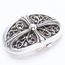 画像をギャラリービューアに読み込む, 極美品 CHROME HEARTS クロムハーツ BUCKLE CLASSIC OVAL CROSS 1.5 クラシックオーバルクロス バックル 1.5 重量約136.38g 中古 4a004719