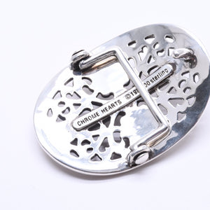 Very good condition CHROME HEARTS BUCKLE CLASSIC OVAL CROSS 1.5 Classic oval cross buckle 1.5 Weight approx. 136.38g Used 4a004719