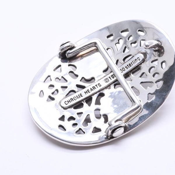 Very good condition CHROME HEARTS BUCKLE CLASSIC OVAL CROSS 1.5 Classic oval cross buckle 1.5 Weight approx. 136.38g Used 4a004719