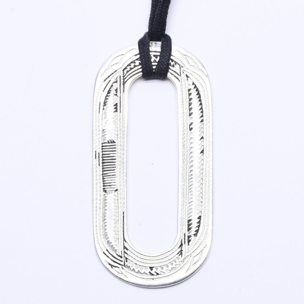 HERMES エルメス ネックレス トゥアレグ ペンダント オバール 重量30.23 ag925 シルバー 美品 中古 4a004497