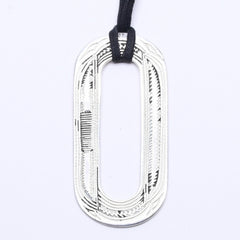 HERMES エルメス ネックレス トゥアレグ ペンダント オバール 重量30.23 ag925 シルバー 美品 中古 4a004497
