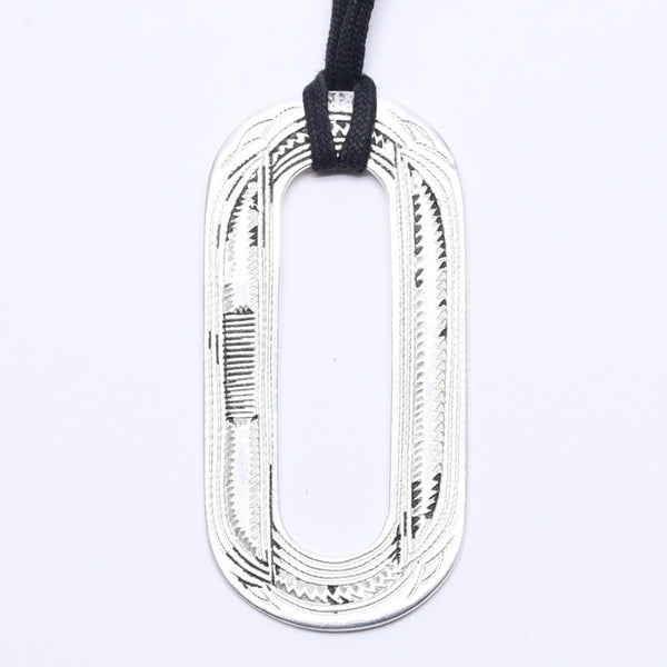 HERMES エルメス ネックレス トゥアレグ ペンダント オバール 重量30.23 ag925 シルバー 美品 中古 4a004497
