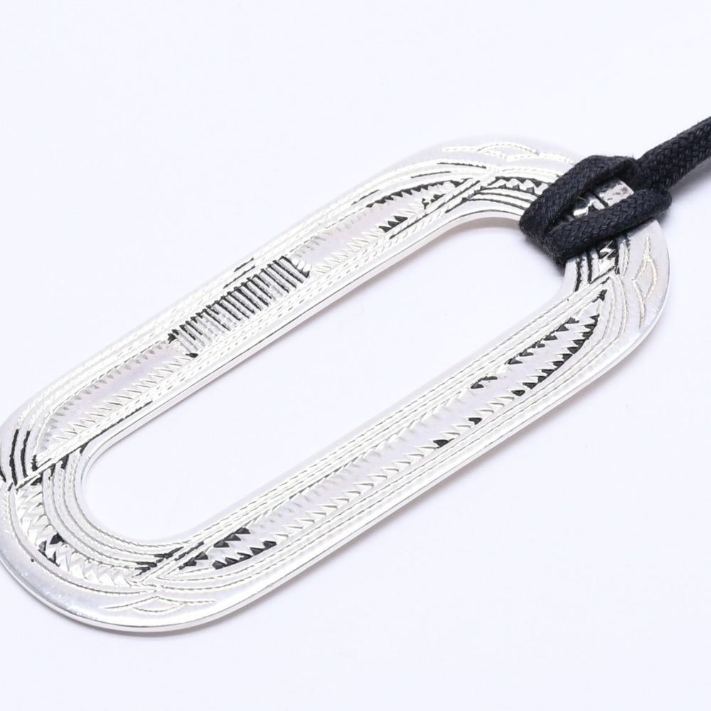 HERMES エルメス ネックレス トゥアレグ ペンダント オバール 重量30.23 ag925 シルバー 美品 中古 4a004497