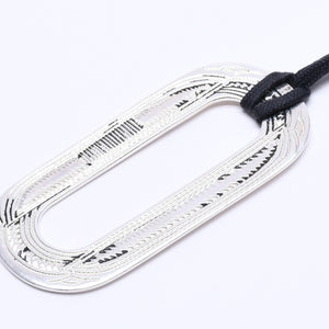 HERMES エルメス ネックレス トゥアレグ ペンダント オバール 重量30.23 ag925 シルバー 美品 中古 4a004497