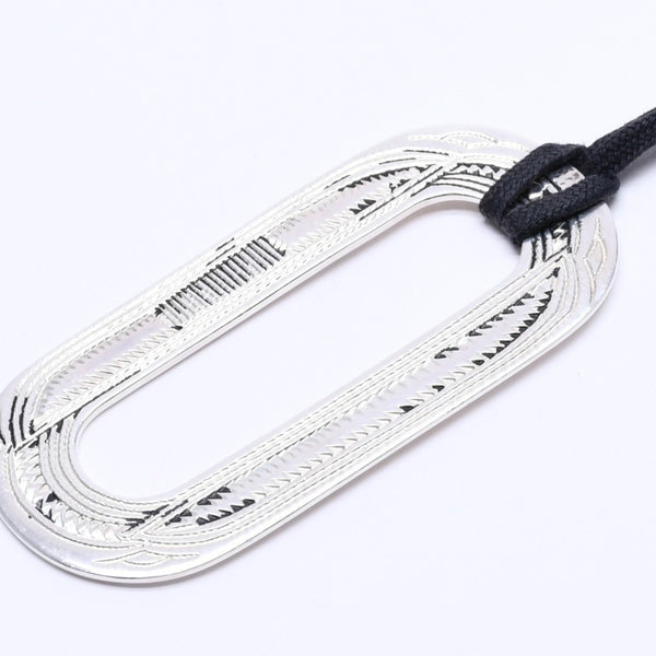 HERMES エルメス ネックレス トゥアレグ ペンダント オバール 重量30.23 ag925 シルバー 美品 中古 4a004497