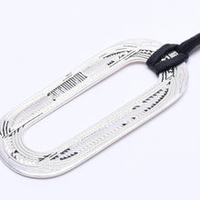 画像をギャラリービューアに読み込む, HERMES エルメス ネックレス トゥアレグ ペンダント オバール 重量30.23 ag925 シルバー 美品 中古 4a004497