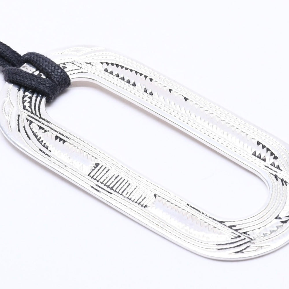 HERMES エルメス ネックレス トゥアレグ ペンダント オバール 重量30.23 ag925 シルバー 美品 中古 4a004497
