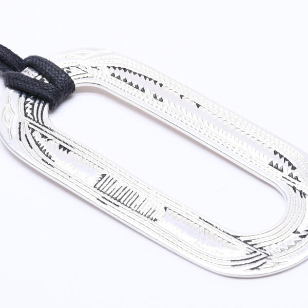 HERMES エルメス ネックレス トゥアレグ ペンダント オバール 重量30.23 ag925 シルバー 美品 中古 4a004497