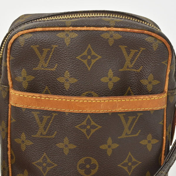 LOUIS VUITTON Shoulder Bag Danube Monogram Tanned Leather PVC Brown M45266 Good Condition Used 4a0047214