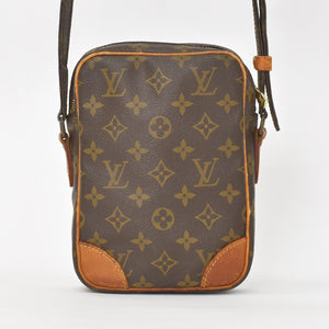 LOUIS VUITTON Shoulder Bag Danube Monogram Tanned Leather PVC Brown M45266 Good Condition Used 4a0047214