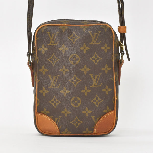 LOUIS VUITTON Shoulder Bag Danube Monogram Tanned Leather PVC Brown M45266 Good Condition Used 4a0047214