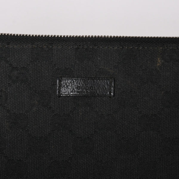 GUCCI グッチ ショルダーバッグ 114273 001998 GGキャンバス レザー ブラック ブラックメタル金具 良品 中古 4a004723
