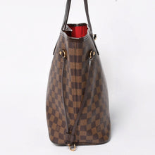 画像をギャラリービューアに読み込む, 新品同様 LOUIS VUITTON ルイヴィトン ダミエ ネヴァーフルMM トートバッグ N51105 PVC レザー ブラウン VI1039 ゴールド金具 中古 4a004591