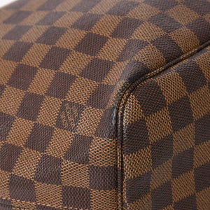 新品同様 LOUIS VUITTON ルイヴィトン ダミエ ネヴァーフルMM トートバッグ N51105 PVC レザー ブラウン VI1039 ゴールド金具 中古 4a004591