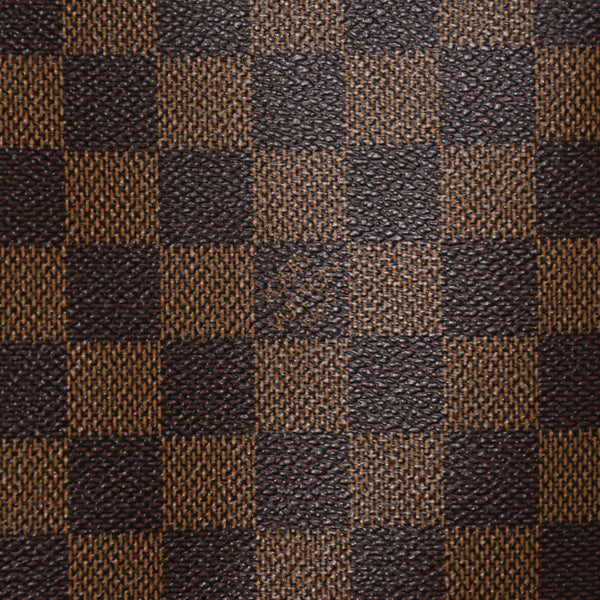 新品同様 LOUIS VUITTON ルイヴィトン ダミエ ネヴァーフルMM トートバッグ N51105 PVC レザー ブラウン VI1039 ゴールド金具 中古 4a004591