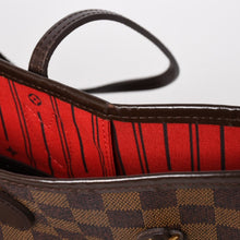 画像をギャラリービューアに読み込む, 新品同様 LOUIS VUITTON ルイヴィトン ダミエ ネヴァーフルMM トートバッグ N51105 PVC レザー ブラウン VI1039 ゴールド金具 中古 4a004591
