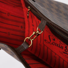 画像をギャラリービューアに読み込む, 新品同様 LOUIS VUITTON ルイヴィトン ダミエ ネヴァーフルMM トートバッグ N51105 PVC レザー ブラウン VI1039 ゴールド金具 中古 4a004591