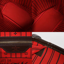 画像をギャラリービューアに読み込む, 新品同様 LOUIS VUITTON ルイヴィトン ダミエ ネヴァーフルMM トートバッグ N51105 PVC レザー ブラウン VI1039 ゴールド金具 中古 4a004591