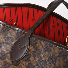 画像をギャラリービューアに読み込む, 新品同様 LOUIS VUITTON ルイヴィトン ダミエ ネヴァーフルMM トートバッグ N51105 PVC レザー ブラウン VI1039 ゴールド金具 中古 4a004591