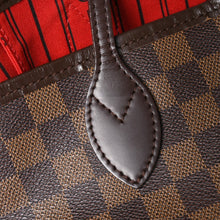 画像をギャラリービューアに読み込む, 新品同様 LOUIS VUITTON ルイヴィトン ダミエ ネヴァーフルMM トートバッグ N51105 PVC レザー ブラウン VI1039 ゴールド金具 中古 4a004591
