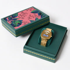 Very Good Condition GUCCI GRIP Watch 157.3 Weight approx. 101.89g Quartz Stainless Steel Gold GP Used 4a004742