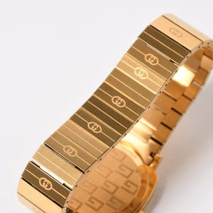 Very Good Condition GUCCI GRIP Watch 157.3 Weight approx. 101.89g Quartz Stainless Steel Gold GP Used 4a004742