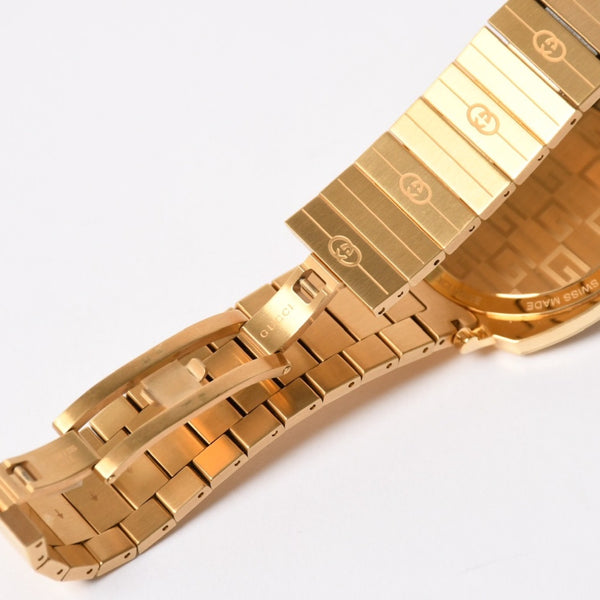 Very Good Condition GUCCI GRIP Watch 157.3 Weight approx. 101.89g Quartz Stainless Steel Gold GP Used 4a004742