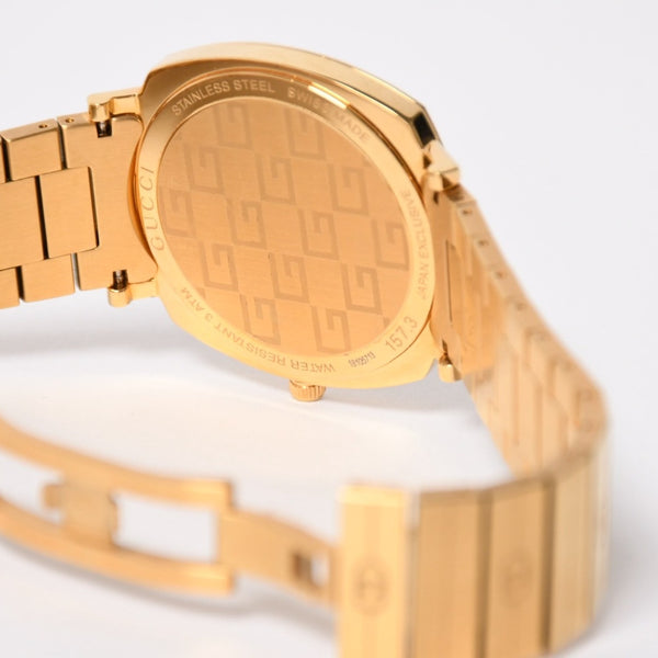 Very Good Condition GUCCI GRIP Watch 157.3 Weight approx. 101.89g Quartz Stainless Steel Gold GP Used 4a004742