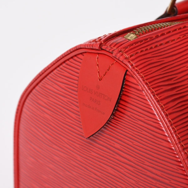 LOUIS VUITTON ルイヴィトン スピーディ25 ハンドバッグ M43017 エピ レザー レッド ゴールド金具 美品 中古 4a004682