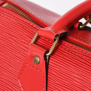 LOUIS VUITTON ルイヴィトン スピーディ25 ハンドバッグ M43017 エピ レザー レッド ゴールド金具 美品 中古 4a004682