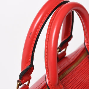 LOUIS VUITTON ルイヴィトン スピーディ25 ハンドバッグ M43017 エピ レザー レッド ゴールド金具 美品 中古 4a004682