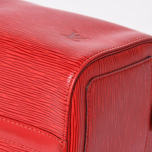 LOUIS VUITTON ルイヴィトン スピーディ25 ハンドバッグ M43017 エピ レザー レッド ゴールド金具 美品 中古 4a004682