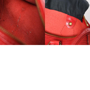LOUIS VUITTON ルイヴィトン スピーディ25 ハンドバッグ M43017 エピ レザー レッド ゴールド金具 美品 中古 4a004682