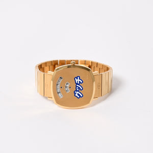 Very Good Condition GUCCI GRIP Watch 157.3 Weight approx. 101.89g Quartz Stainless Steel Gold GP Used 4a004742