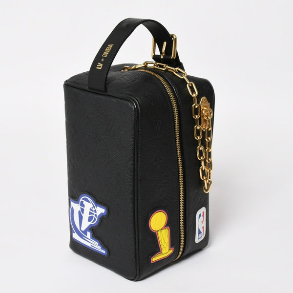 極美品 LOUIS VUITTON ルイヴィトン NBA モノグラム クロークルーム ドロップキット ブラック M58515 中古 4a004672