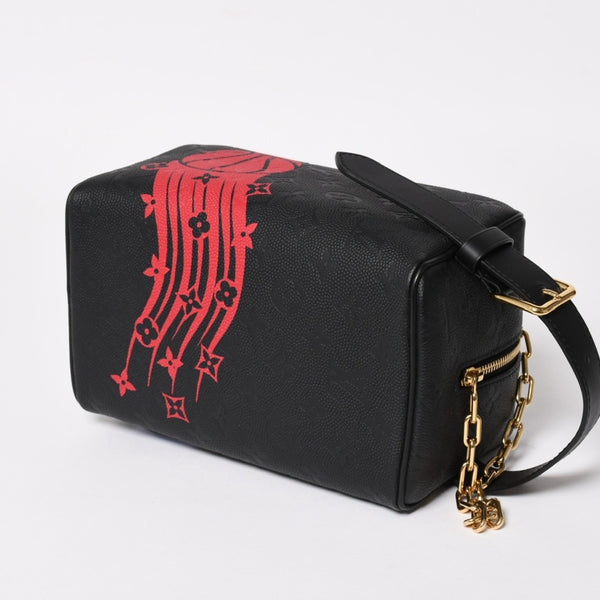 極美品 LOUIS VUITTON ルイヴィトン NBA モノグラム クロークルーム ドロップキット ブラック M58515 中古 4a004672