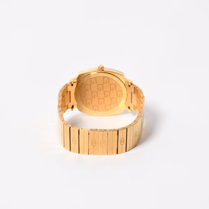 Very Good Condition GUCCI GRIP Watch 157.3 Weight approx. 101.89g Quartz Stainless Steel Gold GP Used 4a004742