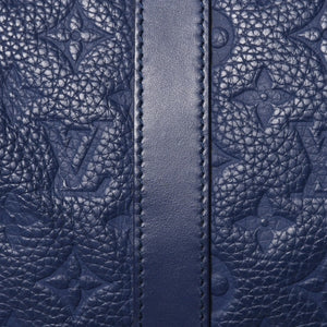 LOUIS VUITTON ルイヴィトン キーポル・バンドリエール 35 トリヨンモノグラム ボストンバッグ ネイビー M11691 美品 中古 4a004658