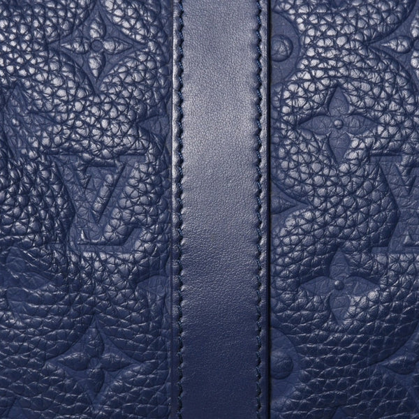 LOUIS VUITTON ルイヴィトン キーポル・バンドリエール 35 トリヨンモノグラム ボストンバッグ ネイビー M11691 美品 中古 4a004658