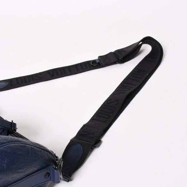 LOUIS VUITTON ルイヴィトン キーポル・バンドリエール 35 トリヨンモノグラム ボストンバッグ ネイビー M11691 美品 中古 4a004658